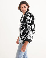 black and white bomber Men’s Bomber Jacket