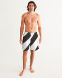 men's swiming tunk black and white Men's Swim Trunk