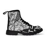 Men's Canvas Boots silver with black