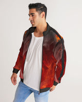 fire1 composition Men's Stripe-Sleeve Track Jacket