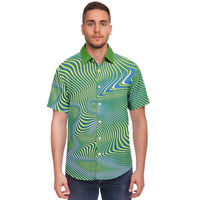 shirt with buttones green