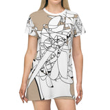 AOP T-shirt Dress