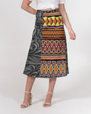 african Women's A-Line Midi Skirt