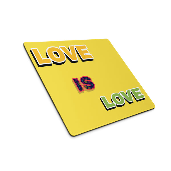 Gaming mouse pad love is love