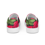 Men’s slip-on canvas shoes flowers