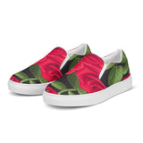 Men’s slip-on canvas shoes flowers