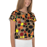All-Over Print Crop Tee abstract
