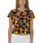 All-Over Print Crop Tee abstract