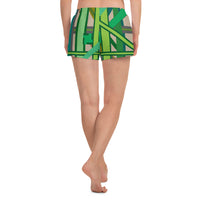 All-Over Print Women's Athletic Short Shorts