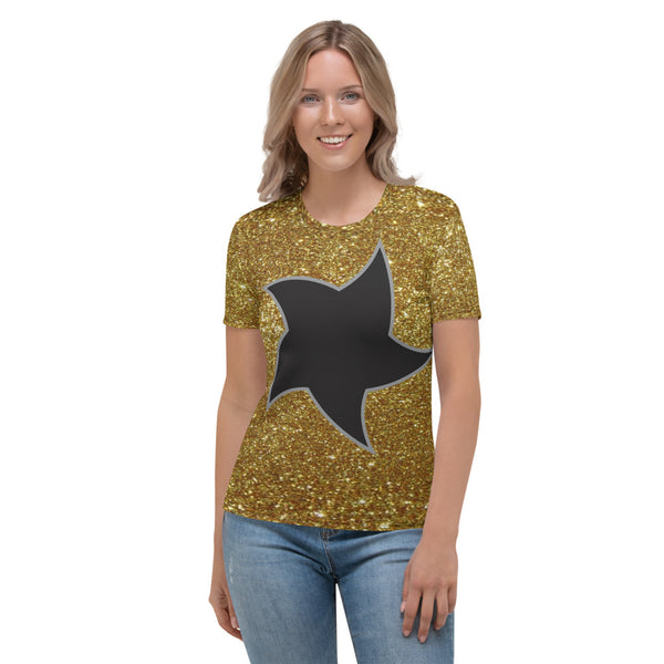 Women's T-shirt gold+star