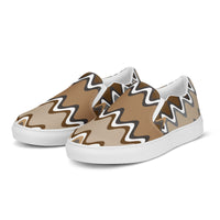 Women’s slip-on canvas shoes brown