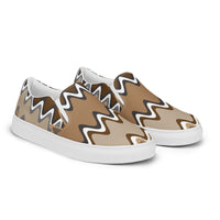 Women’s slip-on canvas shoes brown